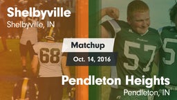 Matchup: Shelbyville High vs. Pendleton Heights  2016