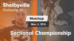 Matchup: Shelbyville High vs. Sectional Championship 2016