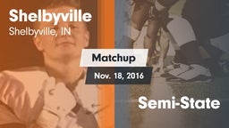 Matchup: Shelbyville High vs. Semi-State 2016