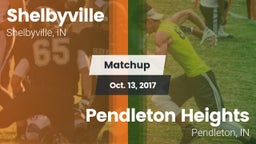 Matchup: Shelbyville High vs. Pendleton Heights  2017