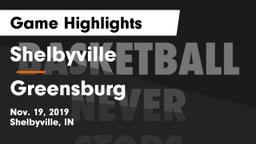 Shelbyville  vs Greensburg  Game Highlights - Nov. 19, 2019