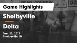 Shelbyville  vs Delta  Game Highlights - Jan. 20, 2024