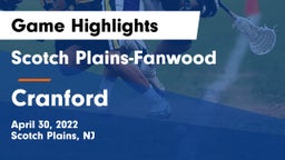 Scotch Plains-Fanwood  vs Cranford  Game Highlights - April 30, 2022