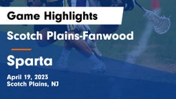 Scotch Plains-Fanwood  vs Sparta  Game Highlights - April 19, 2023