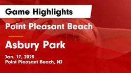 Point Pleasant Beach  vs Asbury Park  Game Highlights - Jan. 17, 2023