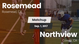 Matchup: Rosemead  vs. Northview  2017