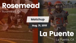 Matchup: Rosemead  vs. La Puente  2018