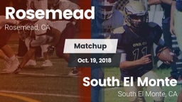 Matchup: Rosemead  vs. South El Monte  2018