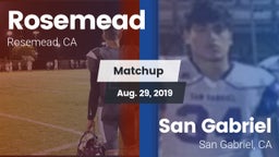 Matchup: Rosemead  vs. San Gabriel  2019