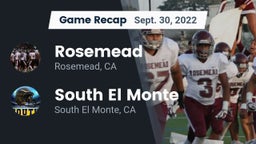 Recap: Rosemead  vs. South El Monte  2022