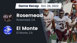 Recap: Rosemead  vs. El Monte  2022