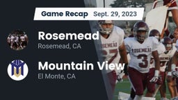 Recap: Rosemead  vs. Mountain View  2023