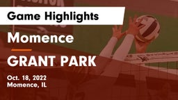 Momence  vs GRANT PARK Game Highlights - Oct. 18, 2022