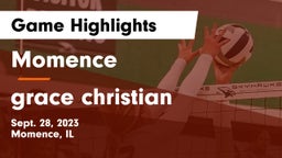 Momence  vs grace christian Game Highlights - Sept. 28, 2023