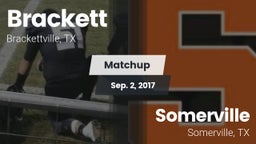 Matchup: Brackett  vs. Somerville  2017