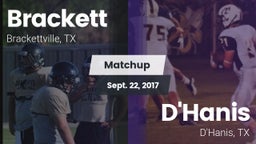 Matchup: Brackett  vs. D'Hanis  2017