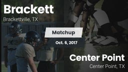 Matchup: Brackett  vs. Center Point  2017