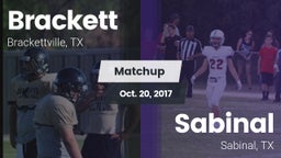 Matchup: Brackett  vs. Sabinal  2017