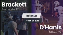 Matchup: Brackett  vs. D'Hanis  2018