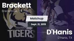 Matchup: Brackett  vs. D'Hanis  2019