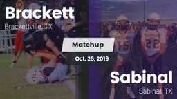 Matchup: Brackett  vs. Sabinal  2019