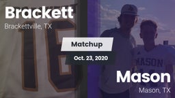 Matchup: Brackett  vs. Mason  2020