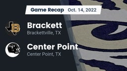 Recap: Brackett  vs. Center Point  2022