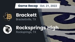Recap: Brackett  vs. Rocksprings High 2022