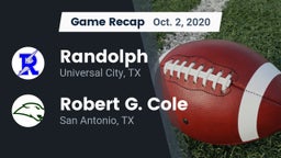 Recap: Randolph  vs. Robert G. Cole  2020