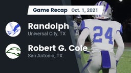 Recap: Randolph  vs. Robert G. Cole  2021