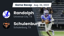 Recap: Randolph  vs. Schulenburg  2022