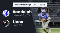 Recap: Randolph  vs. Llano  2022
