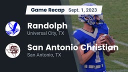 Recap: Randolph  vs. San Antonio Christian  2023