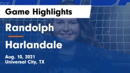 Randolph  vs Harlandale  Game Highlights - Aug. 10, 2021