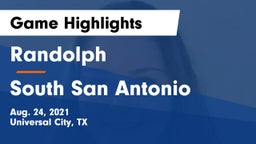 Randolph  vs South San Antonio  Game Highlights - Aug. 24, 2021