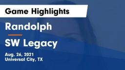 Randolph  vs SW Legacy Game Highlights - Aug. 26, 2021