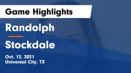 Randolph  vs Stockdale  Game Highlights - Oct. 12, 2021