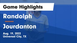 Randolph  vs Jourdanton  Game Highlights - Aug. 19, 2022