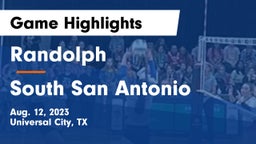 Randolph  vs South San Antonio  Game Highlights - Aug. 12, 2023