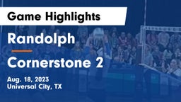 Randolph  vs Cornerstone 2 Game Highlights - Aug. 18, 2023