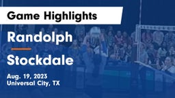 Randolph  vs Stockdale  Game Highlights - Aug. 19, 2023