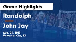 Randolph  vs John Jay  Game Highlights - Aug. 25, 2023