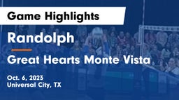 Randolph  vs Great Hearts Monte Vista Game Highlights - Oct. 6, 2023