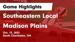 Southeastern Local  vs Madison Plains  Game Highlights - Oct. 13, 2022