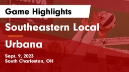 Southeastern Local  vs Urbana  Game Highlights - Sept. 9, 2023