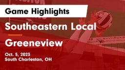 Southeastern Local  vs Greeneview  Game Highlights - Oct. 5, 2023