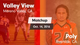 Matchup: Valley View High vs. Poly  2016