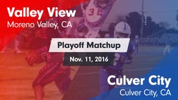 Matchup: Valley View High vs. Culver City  2016