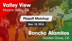 Matchup: Valley View High vs. Rancho Alamitos  2016