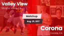 Matchup: Valley View High vs. Corona  2017